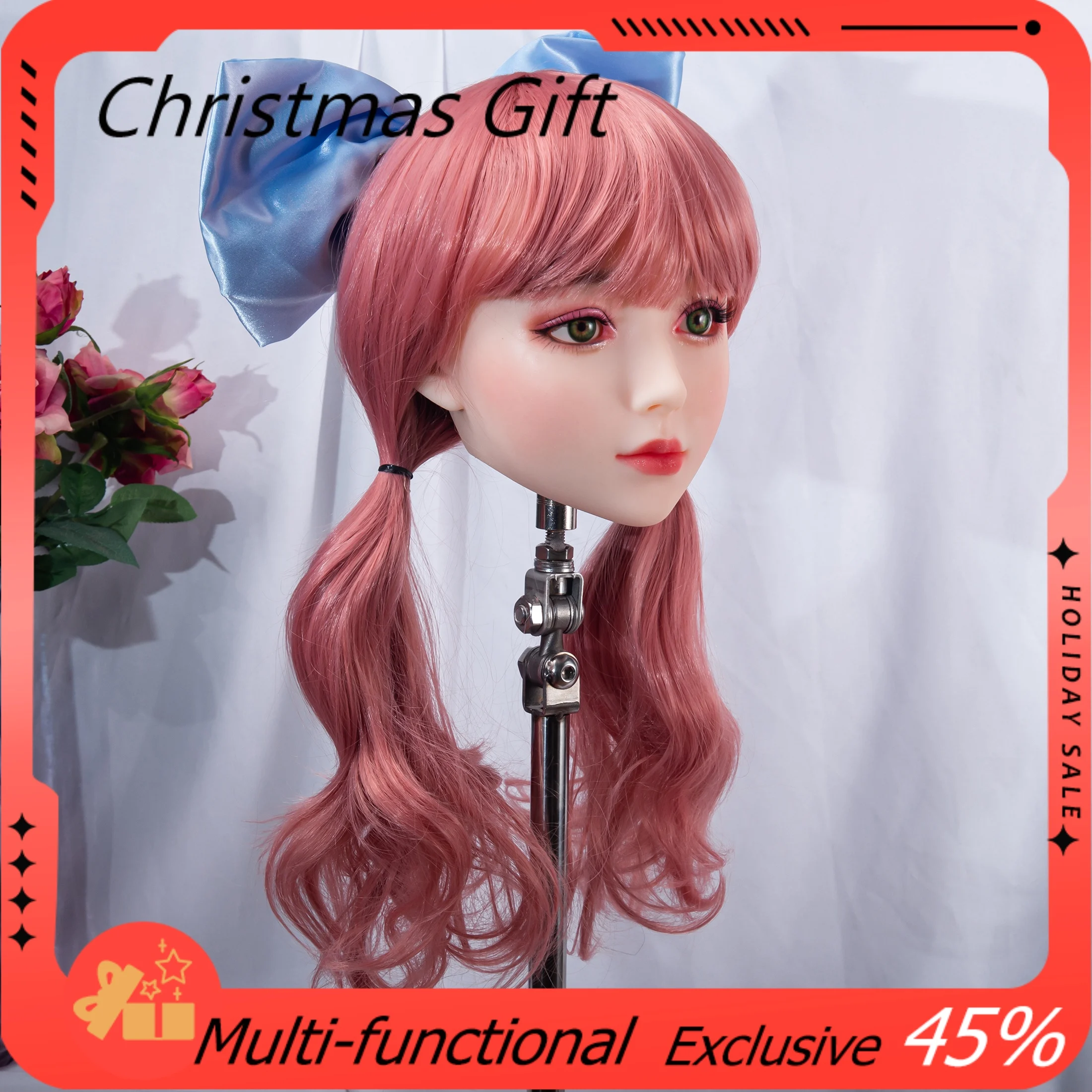 Professional TPE  Headmold (M16 interface) - essential tool for hair styling and makeup practice, high quality TPE  Matter