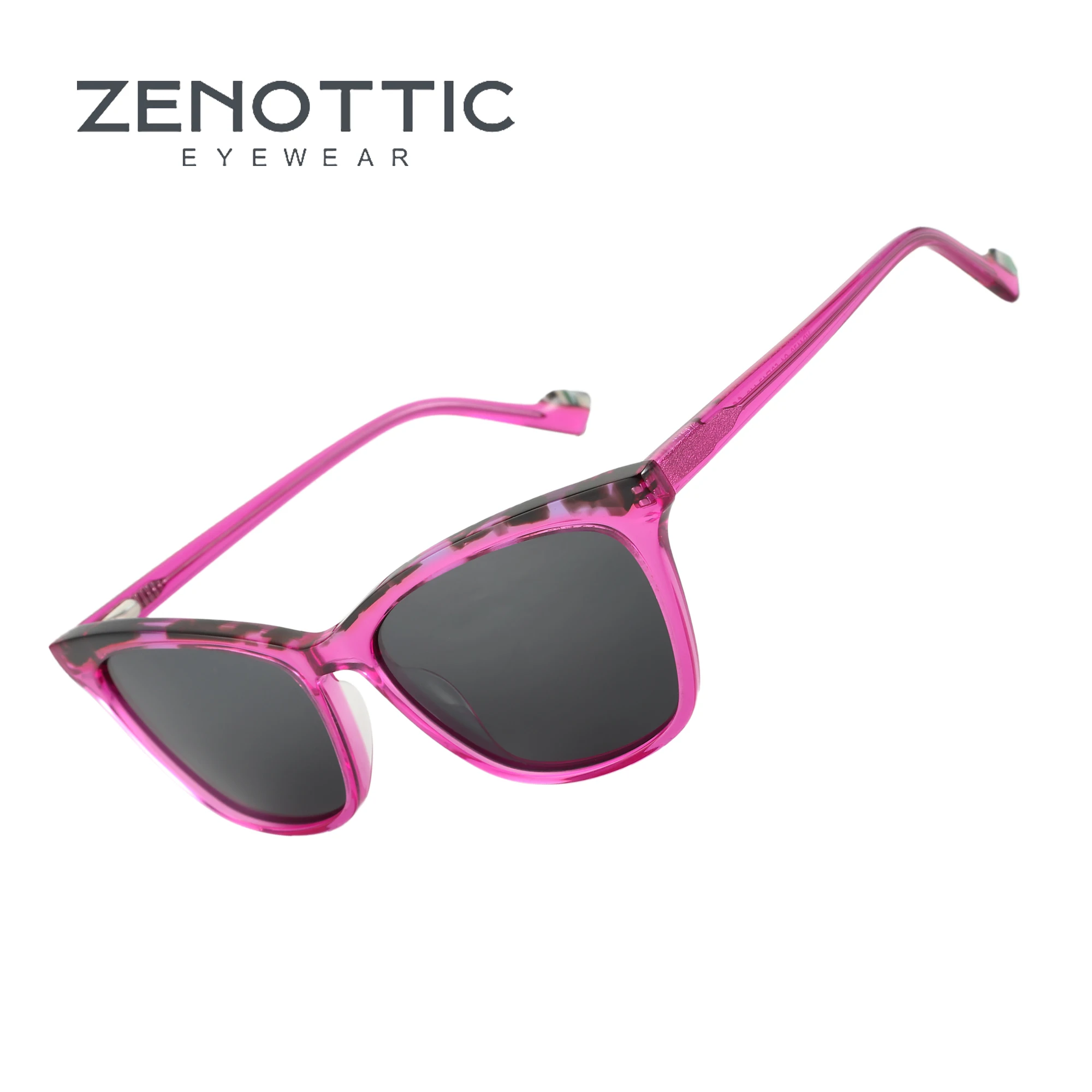 

ZENOTTIC 2024 Trend Polarized Sunglasses Acetate Cat Eye Sun Glasses Ladies Classical Shades for Drive Travel YD1173