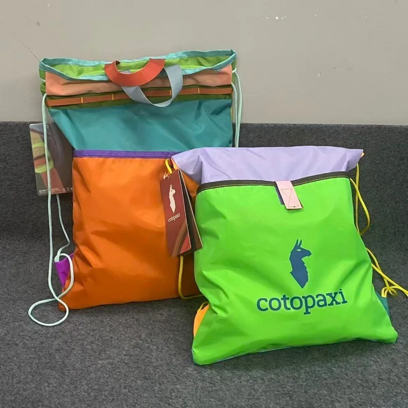

Pattern contrasting nylon soft medium waterproof backpack fresh wind leisure travel bag 2026