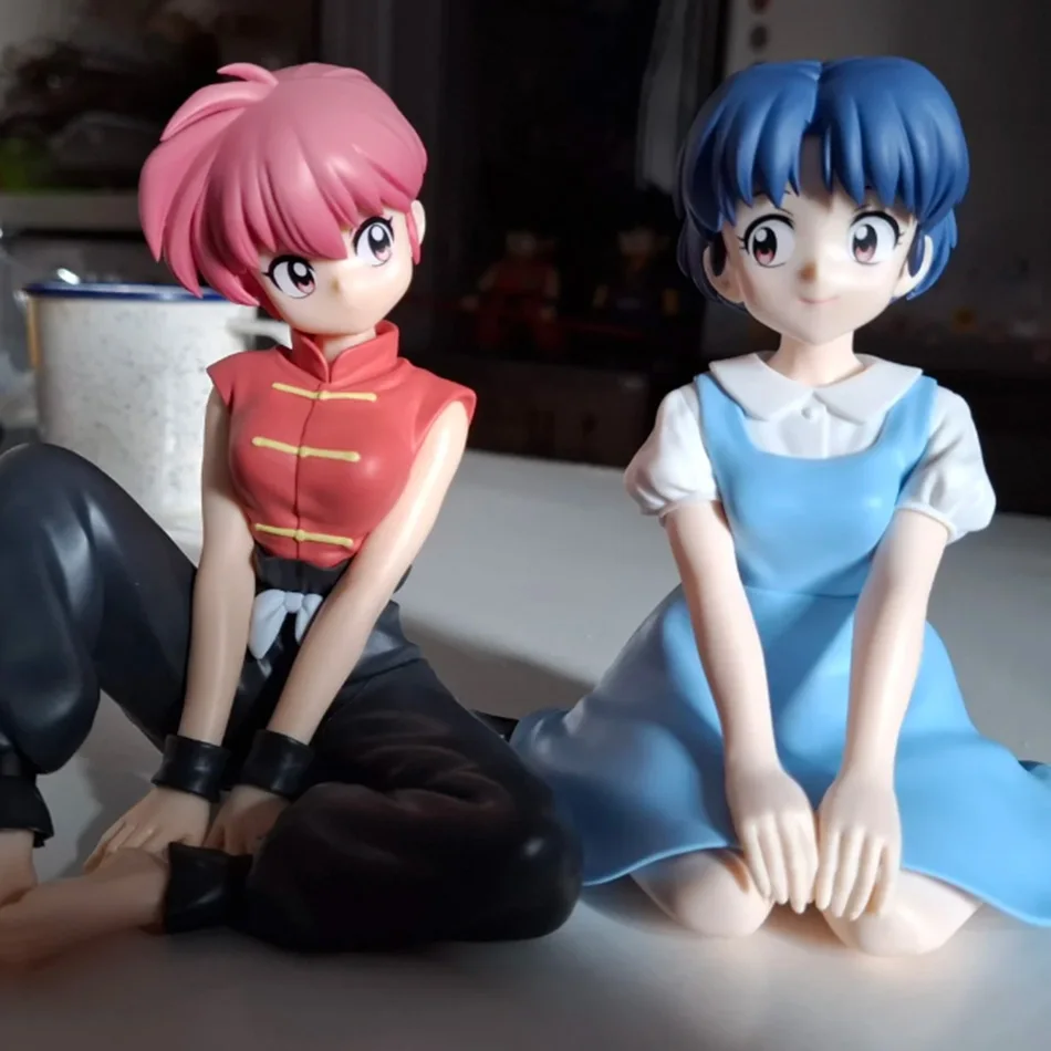 Nova Figura de Ação de 10CM Ranma 1/2 Relax Time Saotome Ranma Anime Tendou Akane Modelo Colecionável Brinquedo Presente de Aniversário