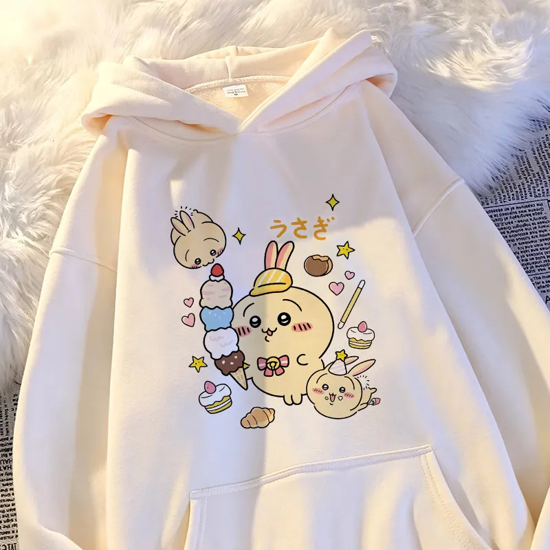 2026 Chiikawa Usachi High-end Anime Parent-child Hoodie, Comfortable, Breathable, High-quality Ins Y2k