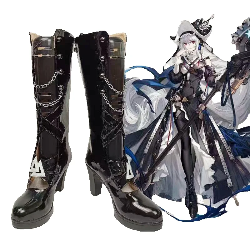 

Anime For Arknights Specter The Unchained Cosplay Shoes, Game Lumen & Windflit Custom High for Women Men Heel Roleplay Boots