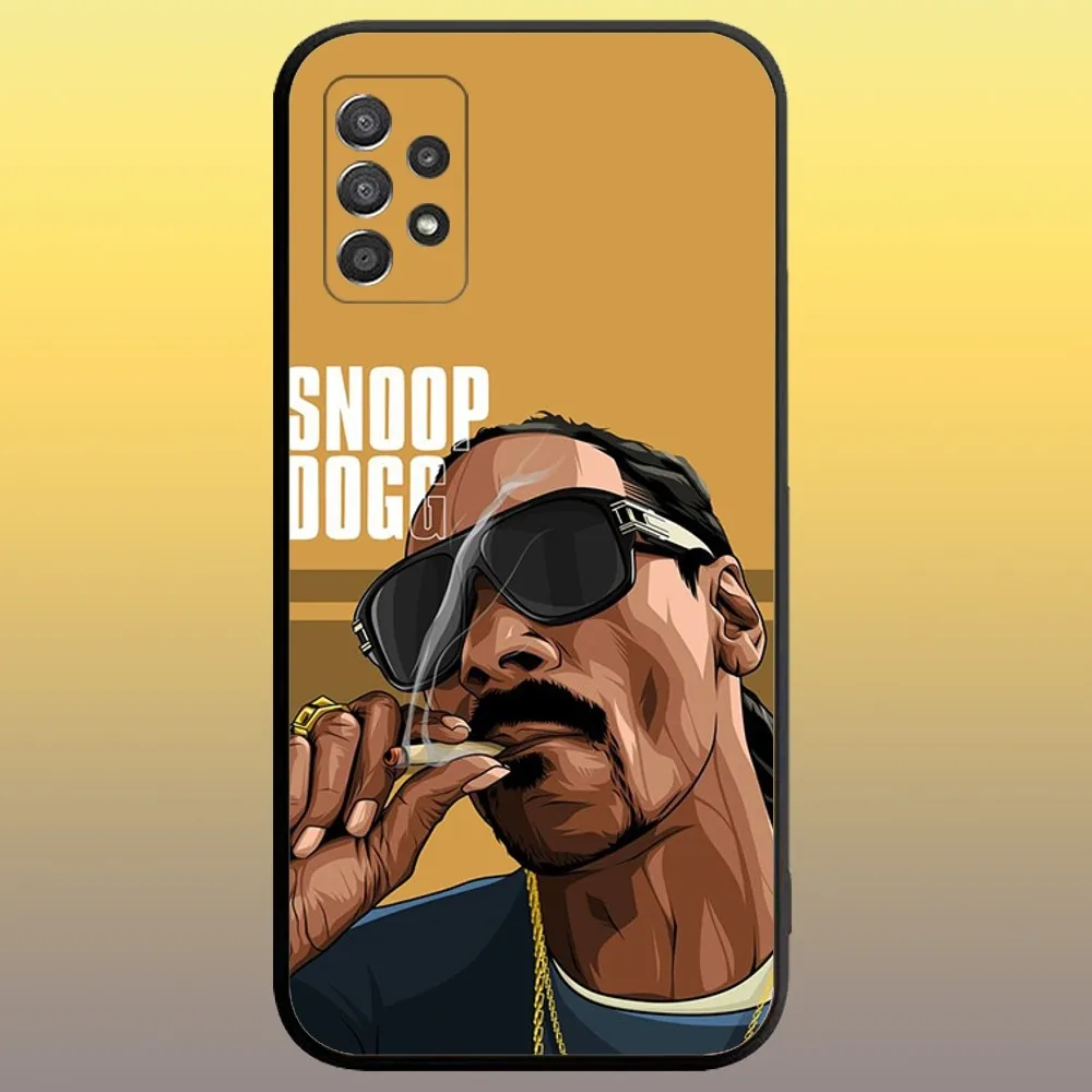 Rapper Snoop Dogg Phone Case for SamsungA 91,80,73,72,71,70,53,52,51,42,41,40,32,31,30,22,21,20,13 S 4G 5G Soft Black Case