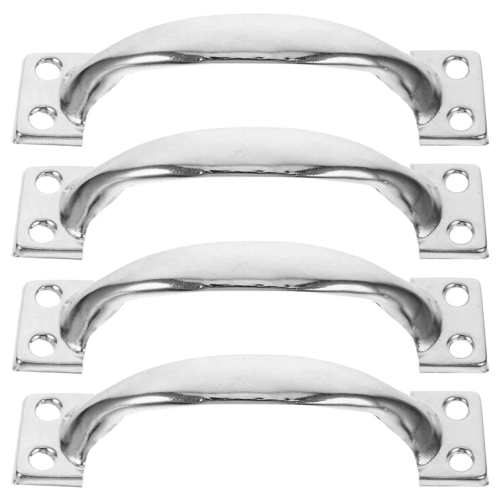 4 قطعة درج على شكل قوس عتيق يسحب مقابض الأبواب المعدنية الرجعية للأدراج الخشبية والأبواب وأجهزة خزانة المطبخ #5