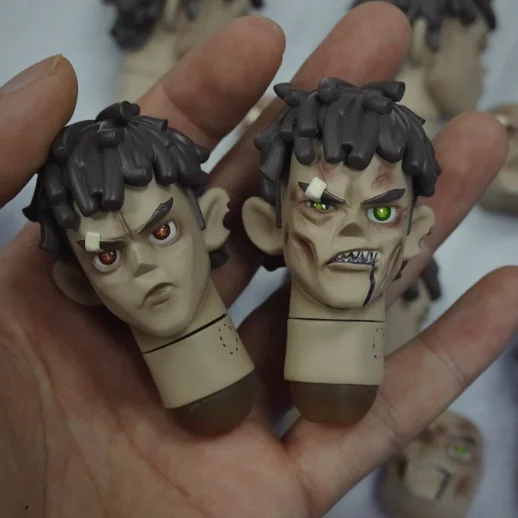 

PART2 × NIKU Limit 1/6 Модная модель мужской головы VIC со сменным лицом Zombie Gang Series для 12-дюймового мужского тела, подарок на Хэллоуин, сделай сам