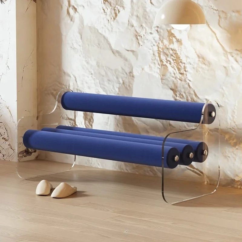 Bench Home Living Room Sofa Backrest Dining Chair, Shoe Bedside Stool