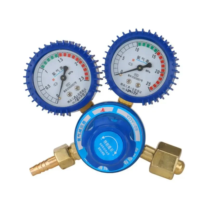 YQY-08 Shock proof oxygen gauge, pressure reducer, pressure regulating valve, gas regulating oxygen cylinder pressure gauge