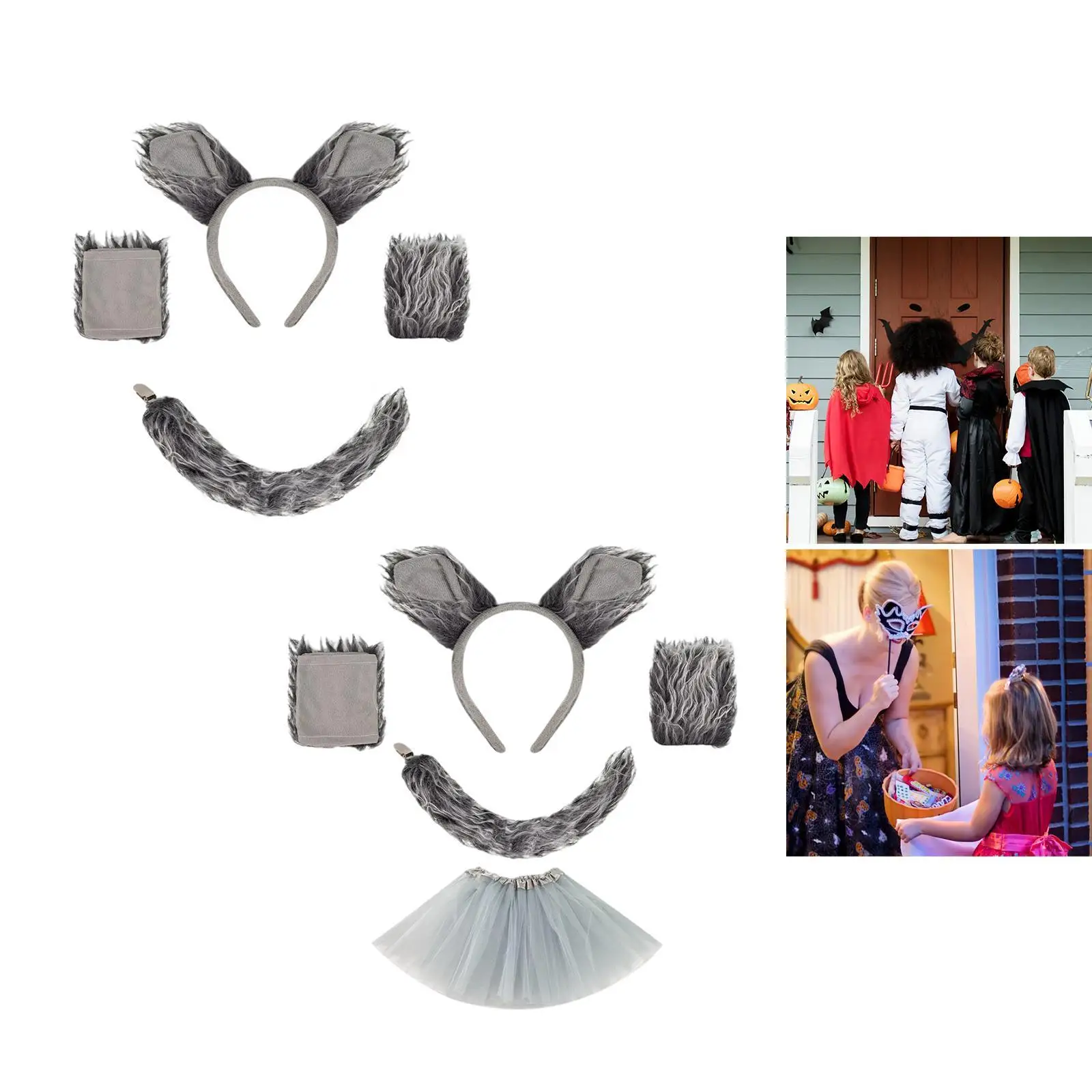 Fantasia de lobo girafa cosplay bandana para festas temáticas de performance