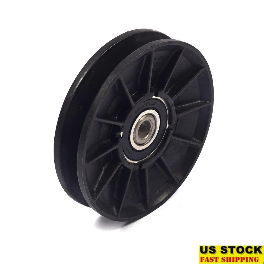 

Genuine Idler Pulley 4 Inch OD Replacement Part Lawn Equipment Durable OEM Component Optimal Performance and Fit