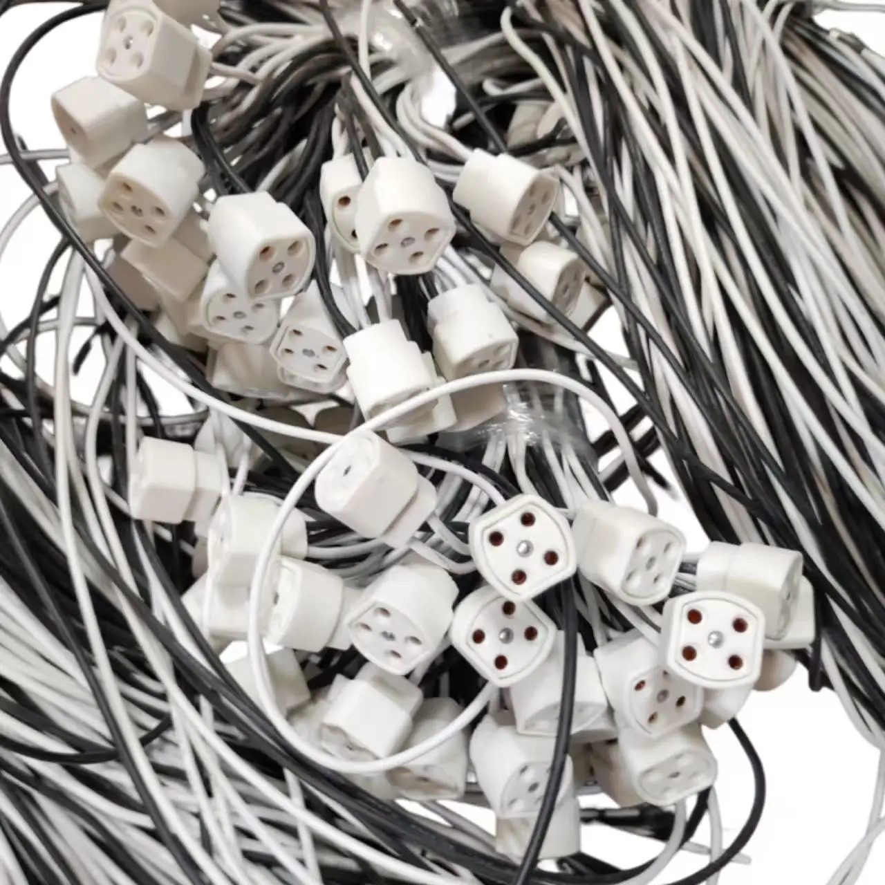 Single-ended Four-pin UV Lamp Tube G10q Ceramic Wired Four-hole Lamp Holder