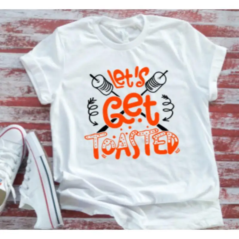 

Lets Get Toasted Белая футболка