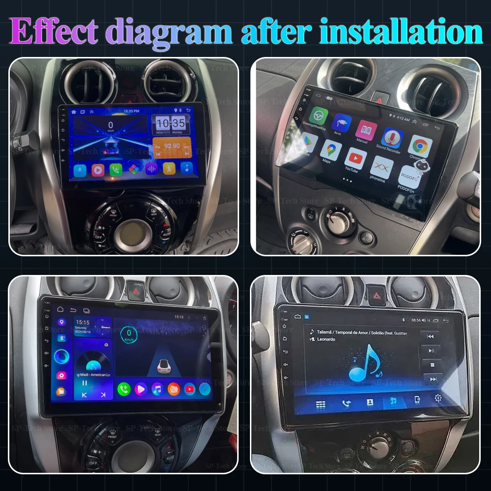Car Radio For Nissan Note 2 E12 2012-2021 Android 16 Auto Multimedia Carplay Player Gps Stereo Video 2din Head Unit Rds 5g Wifi