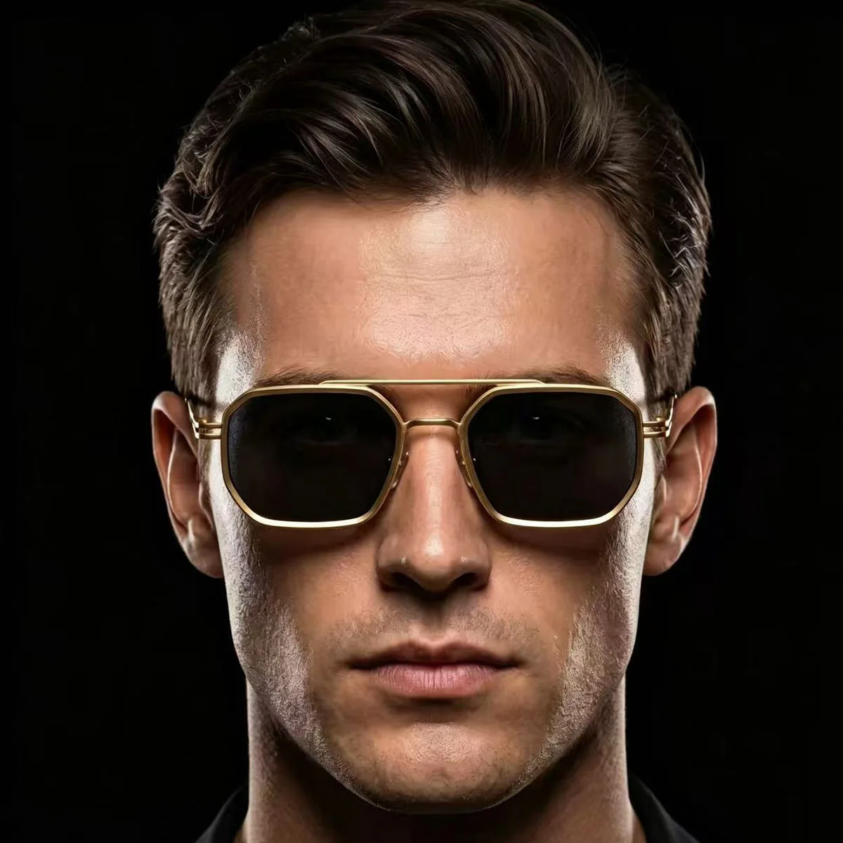 Nouvelles lunettes de soleil carrées pour hommes, monture en métal, lunettes de luxe, design vintage, lunettes de soleil de marque, dropshipping, Gafas De Sol Hombre