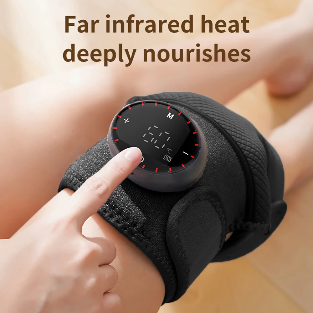 Riscaldamento Ginocchio Massaggiatore Impacco caldo Spalla Gomitiere Protezione Collo Spalla Vibrazione Massaggiatore Portatile Alleviare il dolore articolare