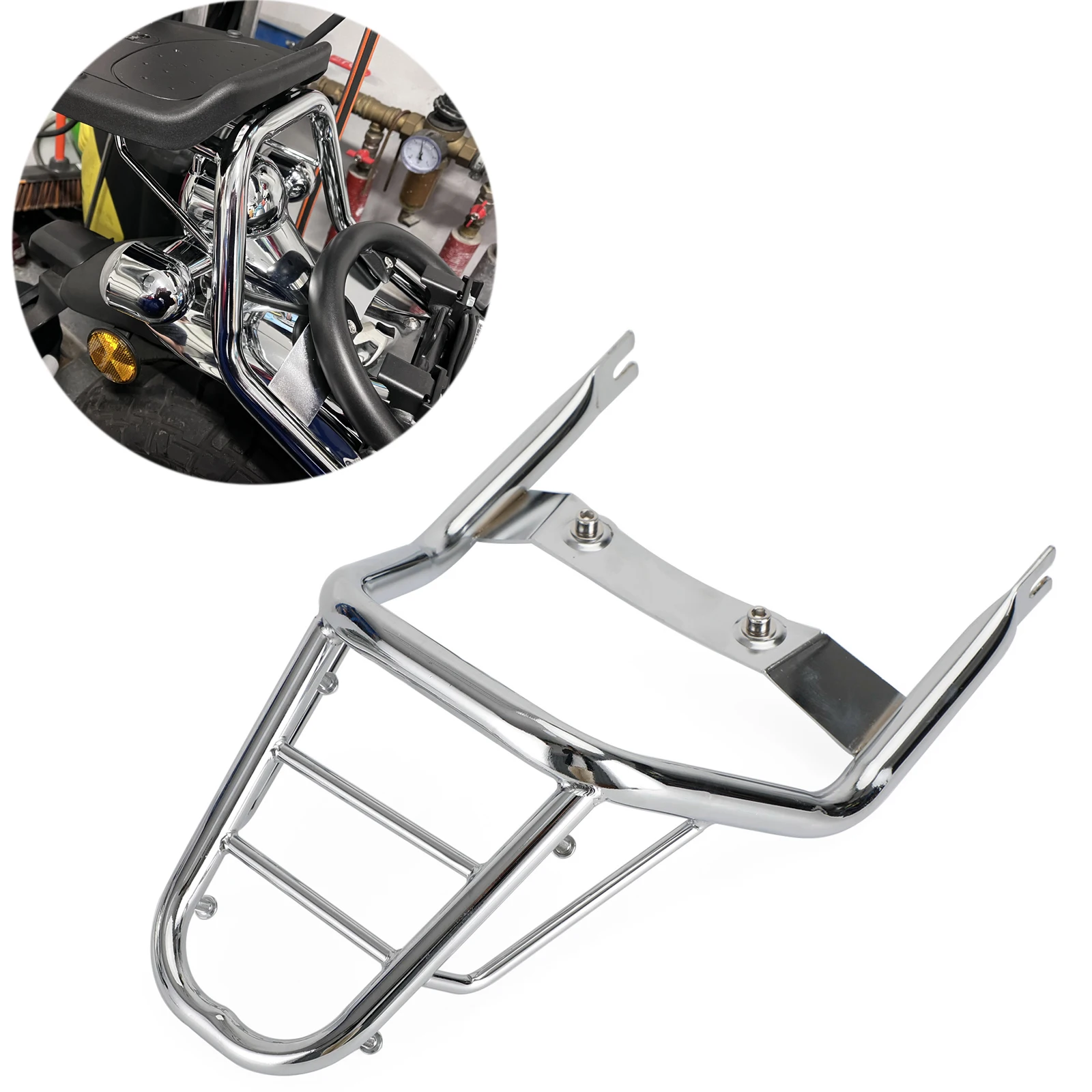 

Artudatech CHROME REAR LUGGAGE CARRY SUPPORT RACK Fits HONDA Z125CC MONKEY 125 2018 2019 2020 2021 2022 2023 2024