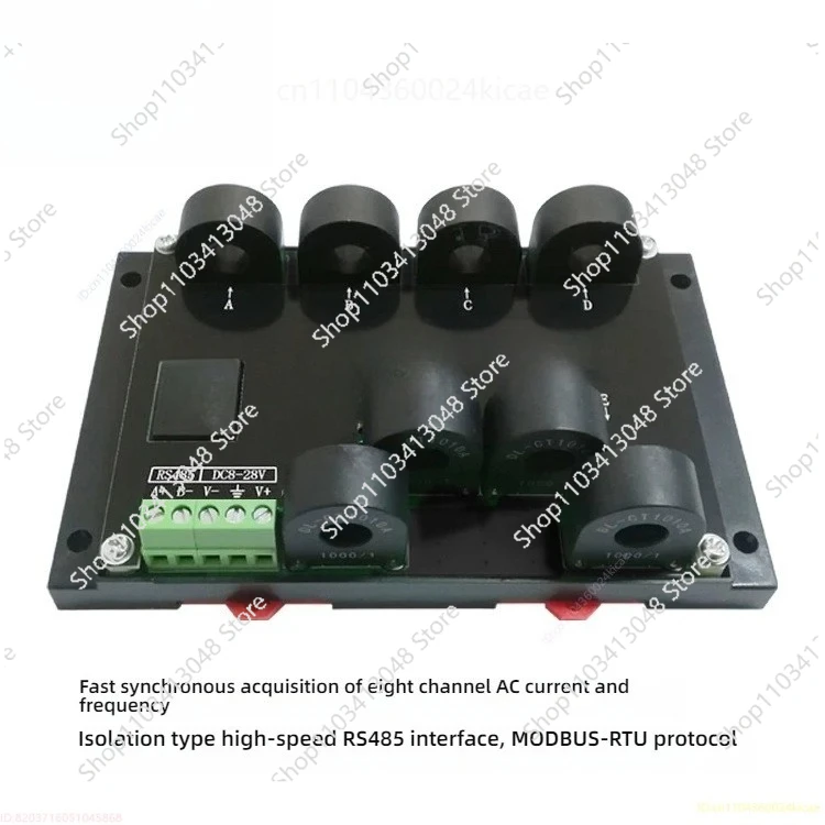 Multi-channel 8-channel AC Current Frequency Measurement Acquisition Detection Module RS485 Sensor Transmitter MODBUS-RTU