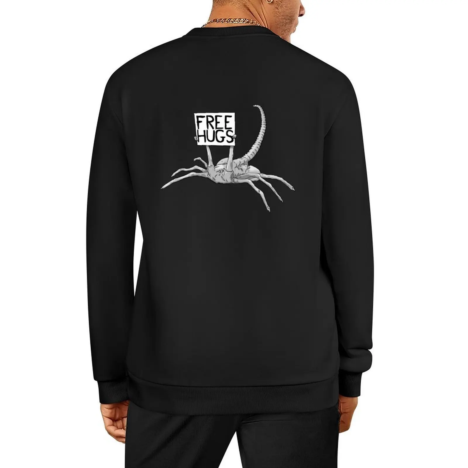

face hugger free hug xenomorph Pullover tracksuits japanese style autumn clothes korean clothes sweatshirts
