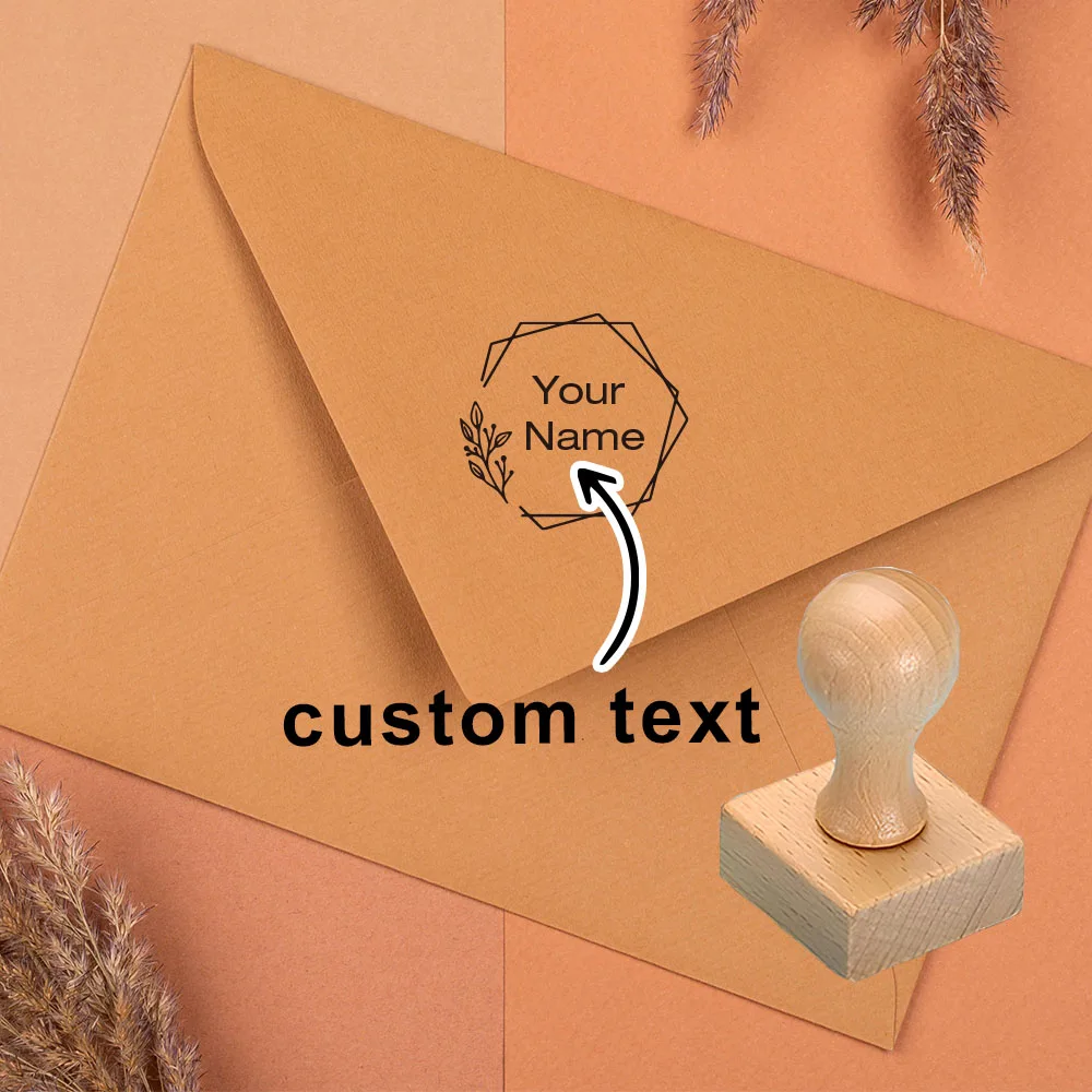1 x individuelles Branding-Namen-Holzsiegel sorgt für Komfort für die Perfektionierung Ihrer eigenen Produkte. Personalisierter, anpassbarer Textstempel