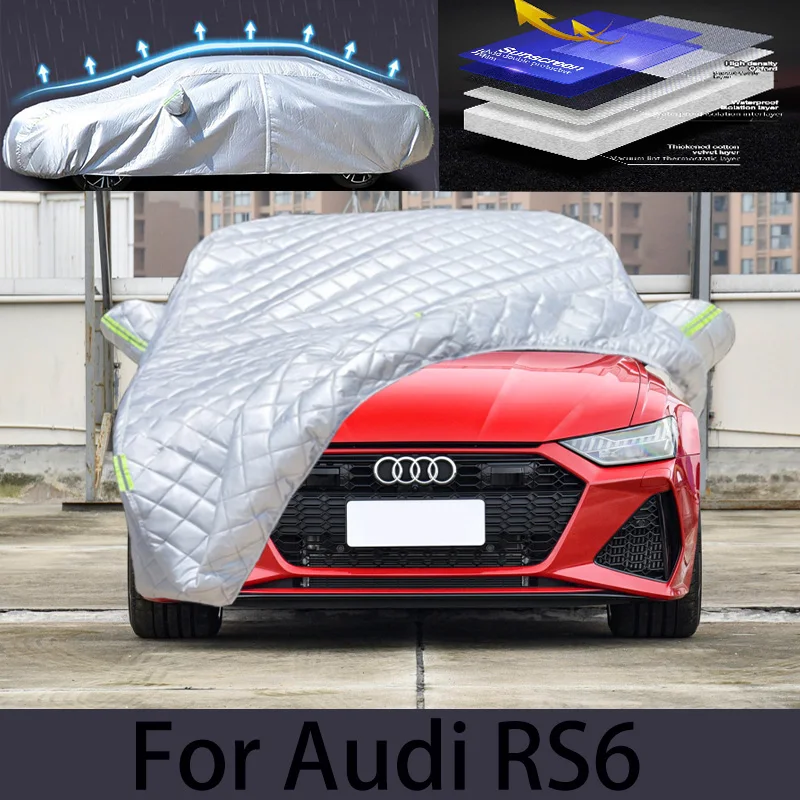 

For Audi RS6 Car hail protection cover Auto rain protection scratch protection paint peeling protection car clothing