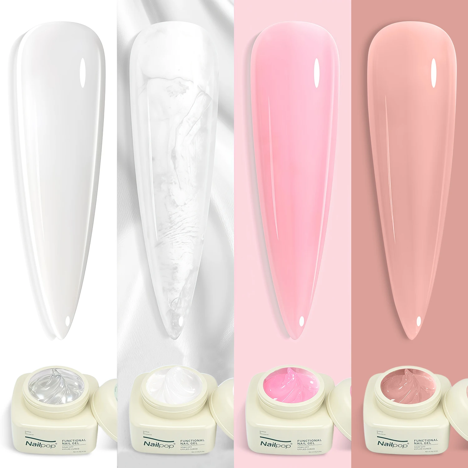 

Without TPO/HEMA Non-Sticky Nailpop Extension Gel Quick Building for Nail Easy Apply Various Options Available Nail Art DIY