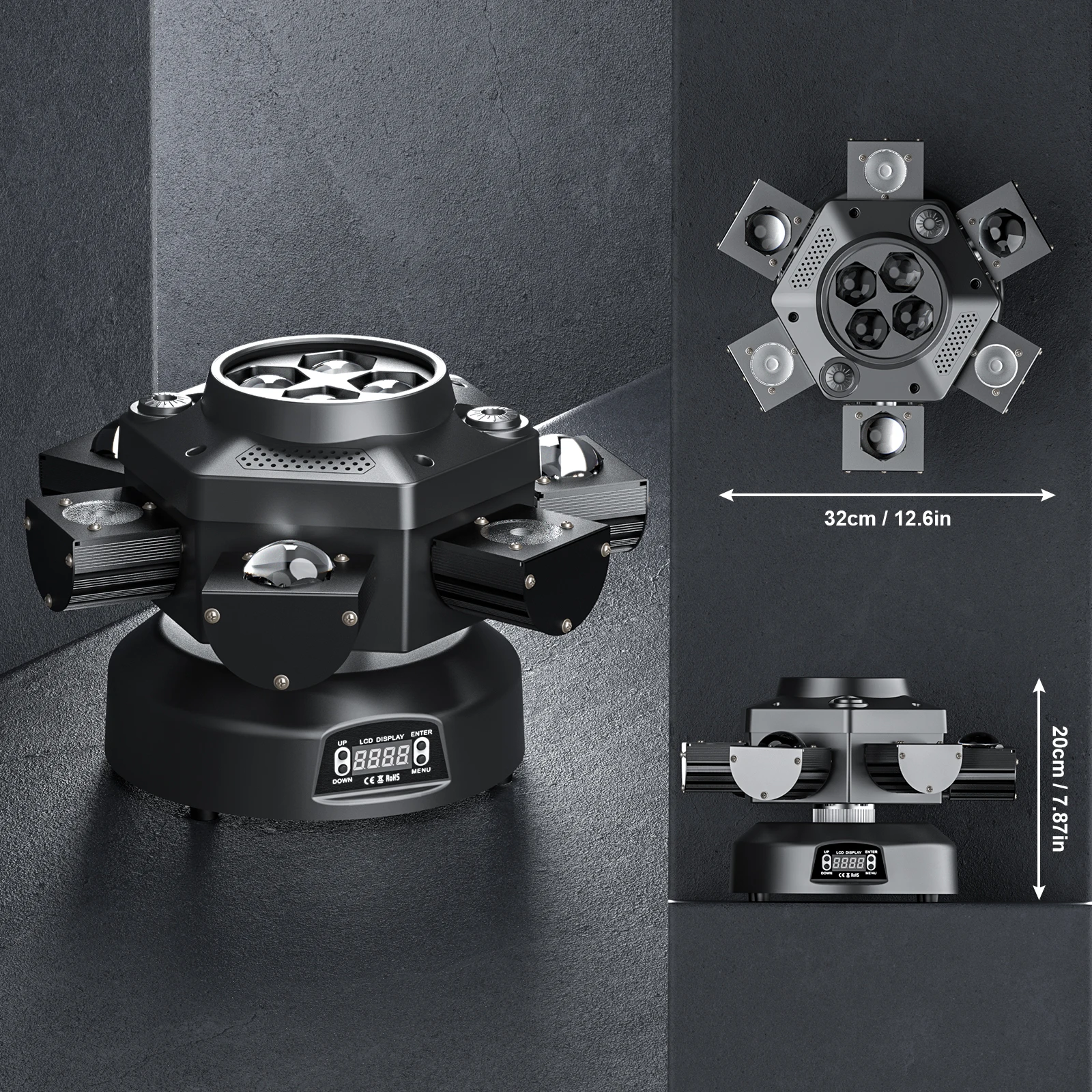 200W RGBW 4-IN-1 Lighting Effect and Starry Effect Controlled DMX512 AUTO Sound-activated and Master-slave For DJ Party Wedding