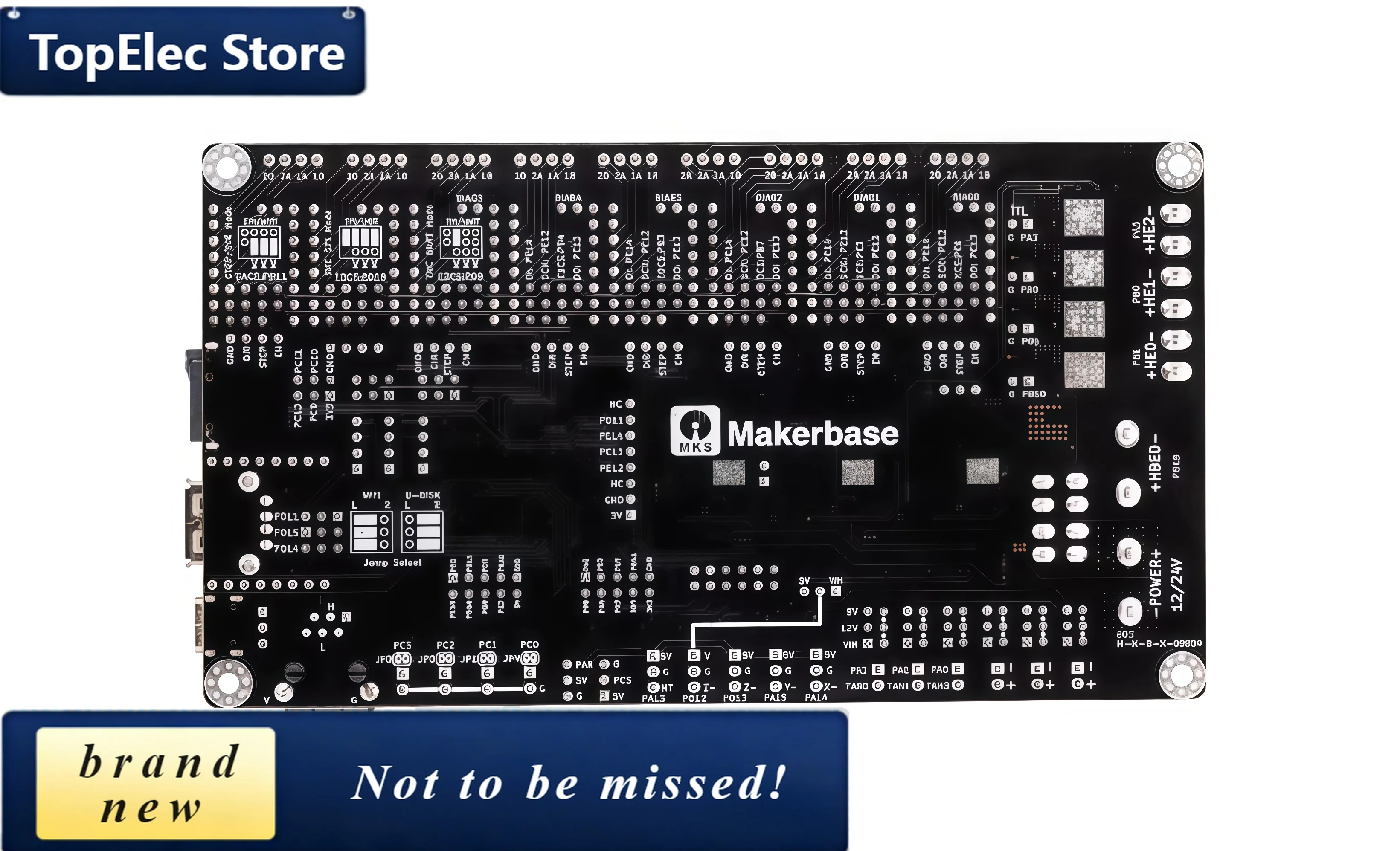 TopElec MKS Monster8 V2.0 3D printer motherboard, a 32-bit 8-axis main controller for the Voron printer.
