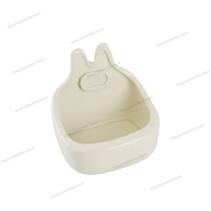 Pet Ceramic Feeder Can Be Hung Anti-picking and Anti-overturning Rice Bowl Supplies