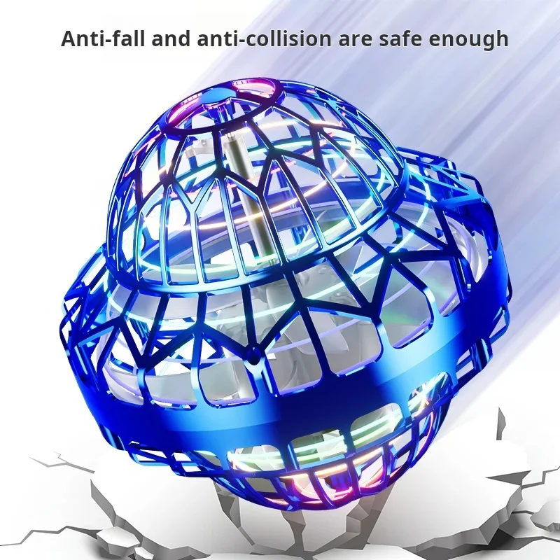 ترقية Flyball UFO مع LED تحلق سبينر ألعاب متململة يرتد Flyorb ماجيك تحلق الكرة الطائرة بدون طيار الجرم السماوي يطير نوفا الاطفال لعبة الهدايا #5