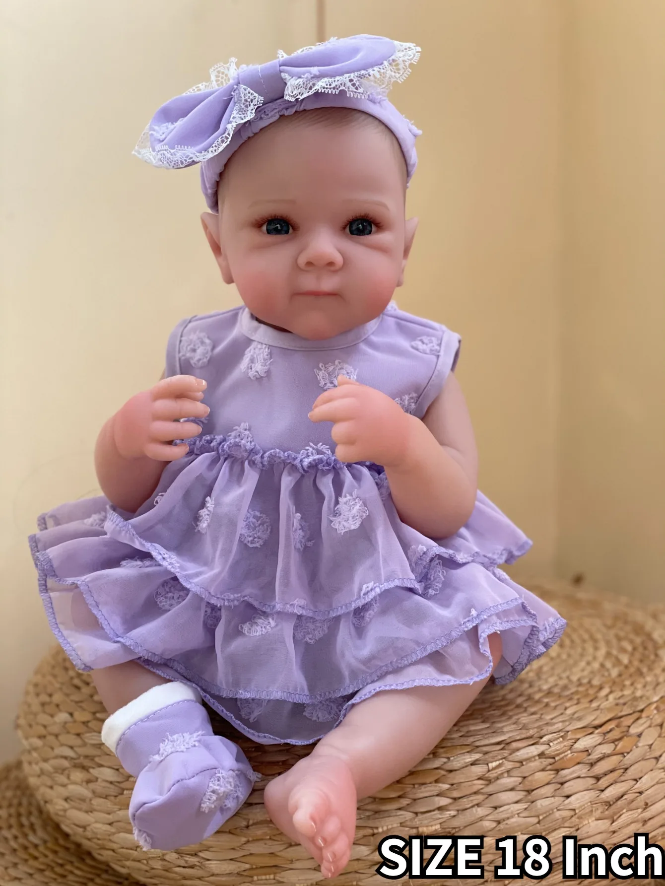 18 Inch Bettie Bebe Reborn Girl Merry Christmas Handmade Newborn Baby Doll Toy Gifts For Children