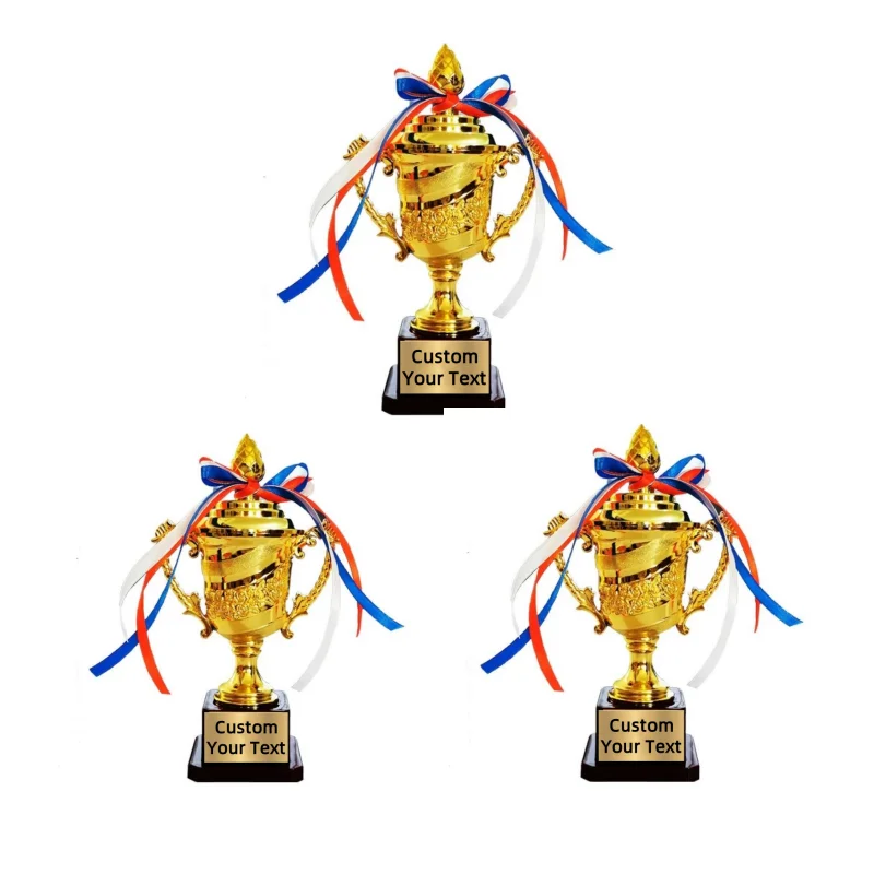 حزمة 1/3/5 قابلة للتخصيص، جائزة كأس ذهبية صغيرة للأطفال، كوب كرة قدم بلاستيكي صغير مقاس 7 بوصة للفائزين والرياضة للأطفال البالغين