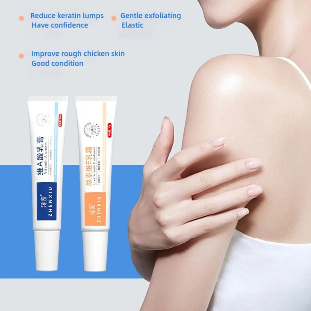 Body Whitening Cream Keratosis Pilaris Treatment Bumpy Skin Follicle Repair Dry Skin Strawberry Chicken Care Removal Rough R6Q0