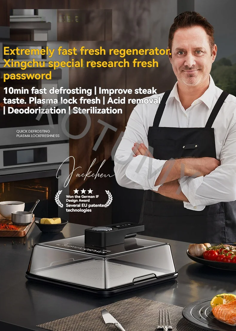 Rechargeable Beef Frozen Food Meat Seafood Defrosting Plate Fast Food Thawing Tray