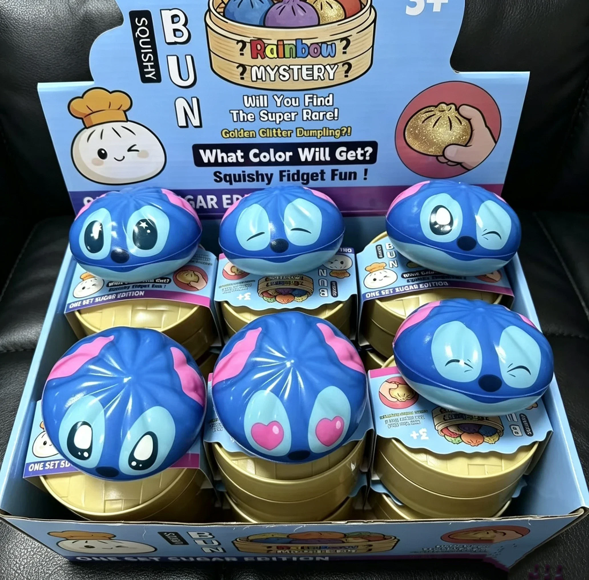 Simuliertes weiches Stressabbau-Squishy, Stitch Slow-Rebound Cartoon-Squishy-Spielzeug, Suppenknödel-Blindbox – Detail 7