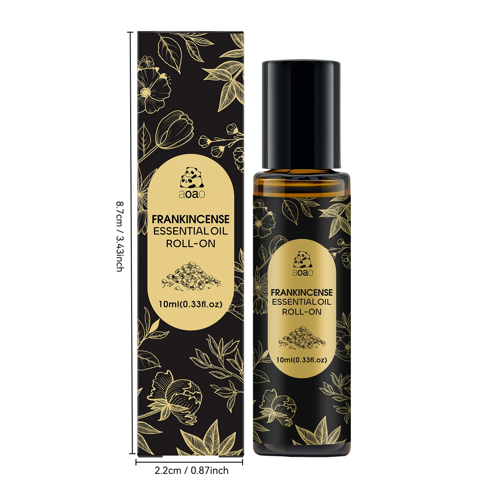 Frankincense essential oil roll-on for firming and moisturizing skin.