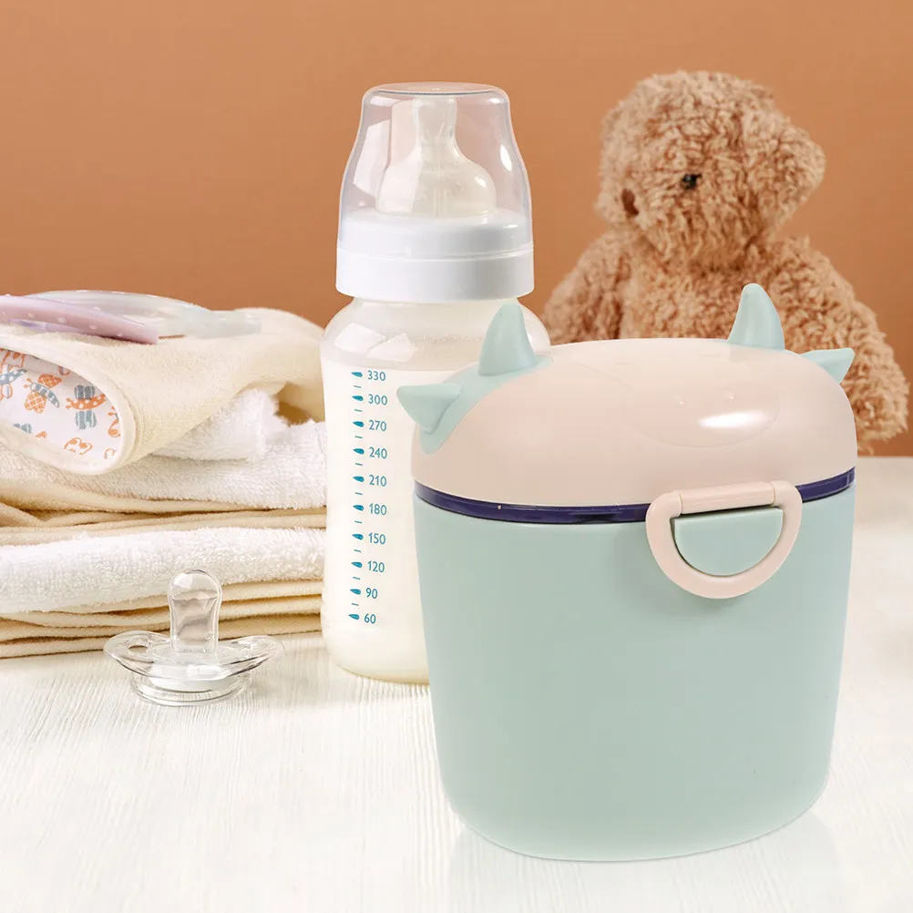 

2pcs Baby Food Portable Milk Powder Storage Box Leak-Proof Dispenser For Travel Outdoor Use Baby Snack Container Portable