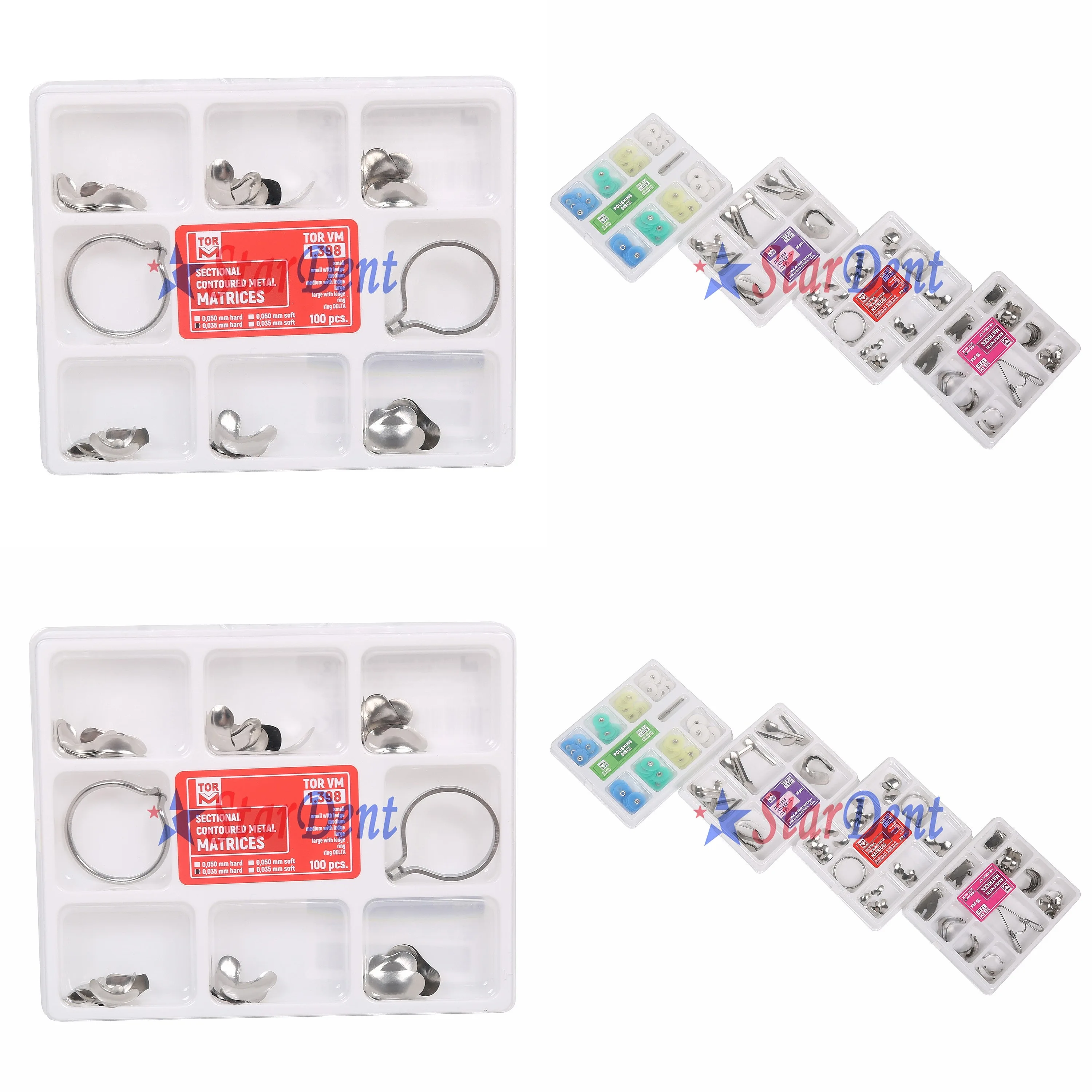 Hot Sale Dentals Matrix Band Original Russian TOR 1.398 Section Profile Metal Matrix Band