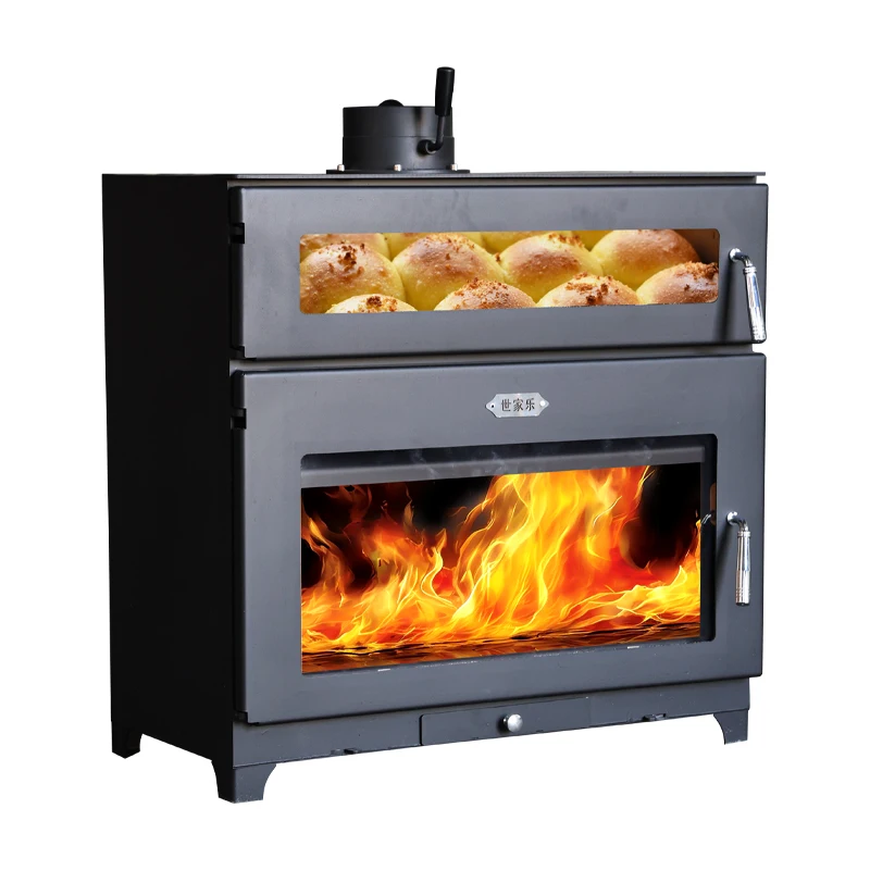 

Modern European Style Freestanding Wood Burning Fireplace Oven Built-In Indoor Villa Use Cast Iron Steel Bedrooms Living Spaces