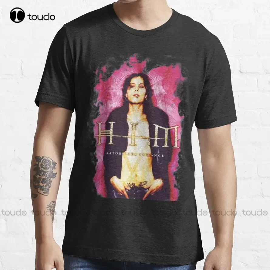 Him Band Vv H I M - Him Ville Valo Razorblade Romance Smoke  T-Shirt Hawaiian Shirt Custom Aldult Teen Unisex Fashion Funny New