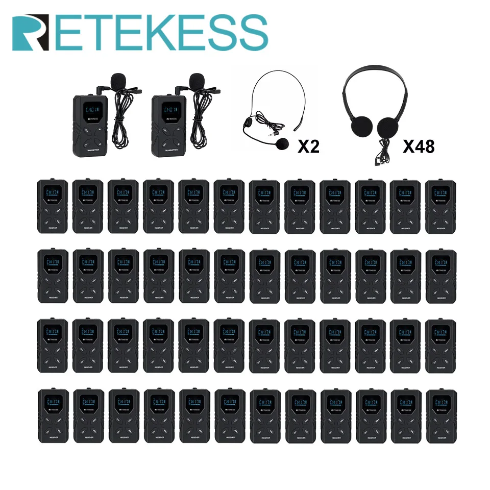 Retekess TT117 FM Tour Guide System Radio Guide for Simultaneous interpretation Church Excursion Tourist Attractions and Events