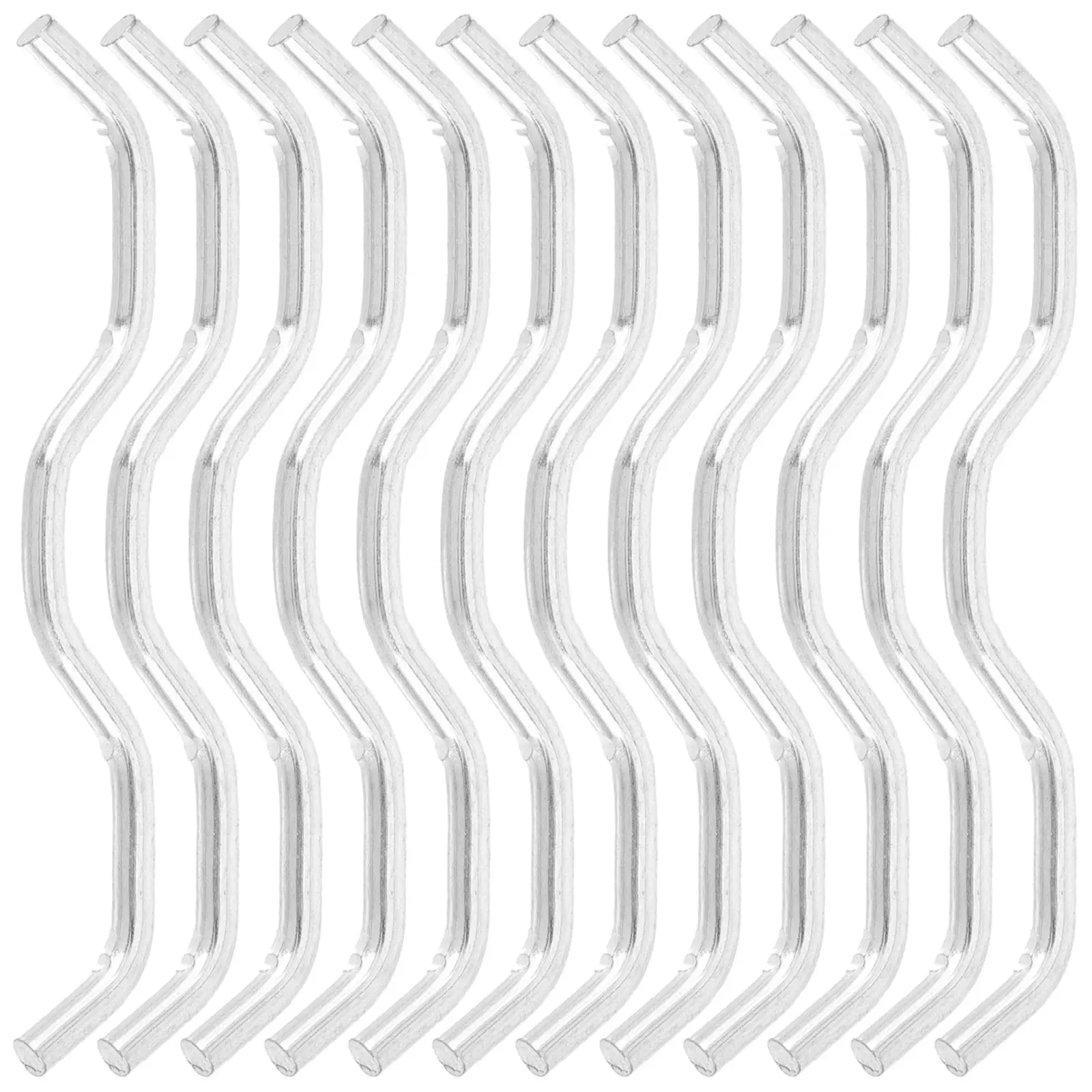 12Pcs Trampoline Connector Buckles W-Shaped Heavy Duty Replacement Spring Hooks Steel Frame Repair Parts Trampoline Hooks