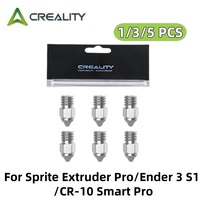 Creality Upgrade Nozzle for Sprite Extruder Pro/Ender 3 S1/CR-10 Smart Pro Copper Nozzle Direct Fit & Fast Heat Transfer