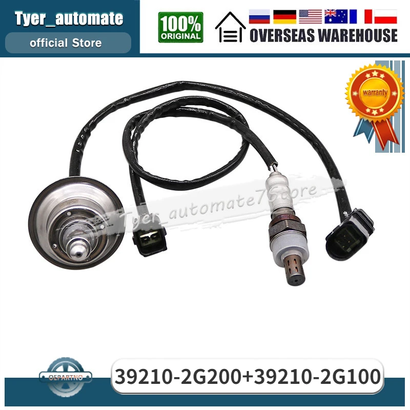 2Pcs Up & Downstream Oxygen Sensor 39210-2G200 39210-2G100 For Hyundai Santa Fe Sonata Kia Forte5 Optima Rondo Sorento Sportage