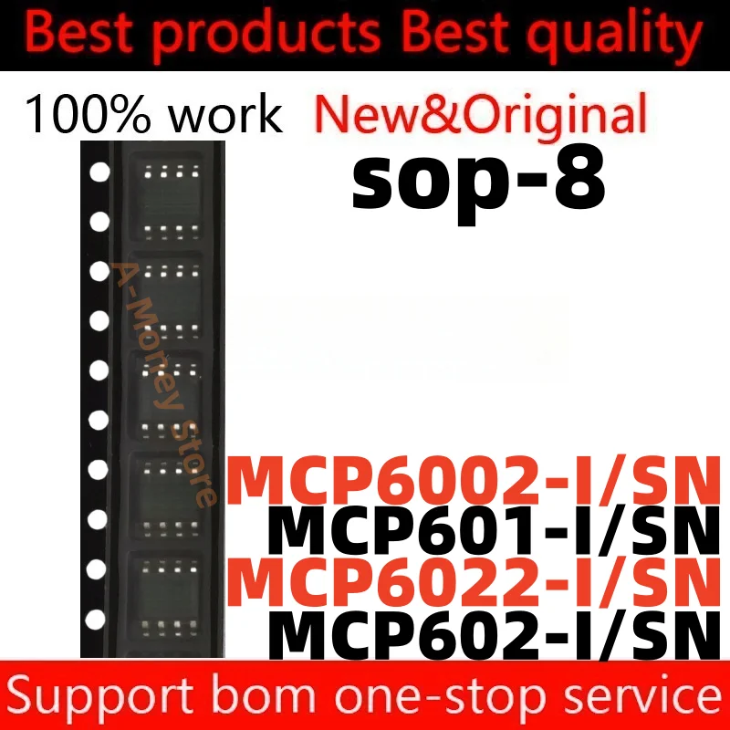

(10pcs)MCP601 MCP602 MCP6022 MCP6002 MCP602-I/SN MCP6022-I/SN MCP601-I/SN MCP6002-I/SN sop-8