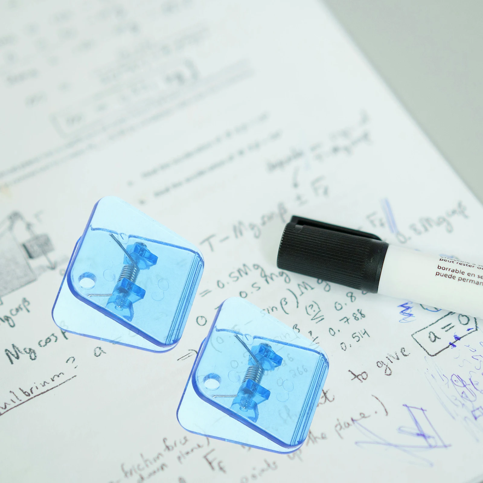 

20 Pcs Document Clips Blue Small Adorable Picture Clamps Binder Photo Wall Decor Craft Supplies Reusable Clamps Staples