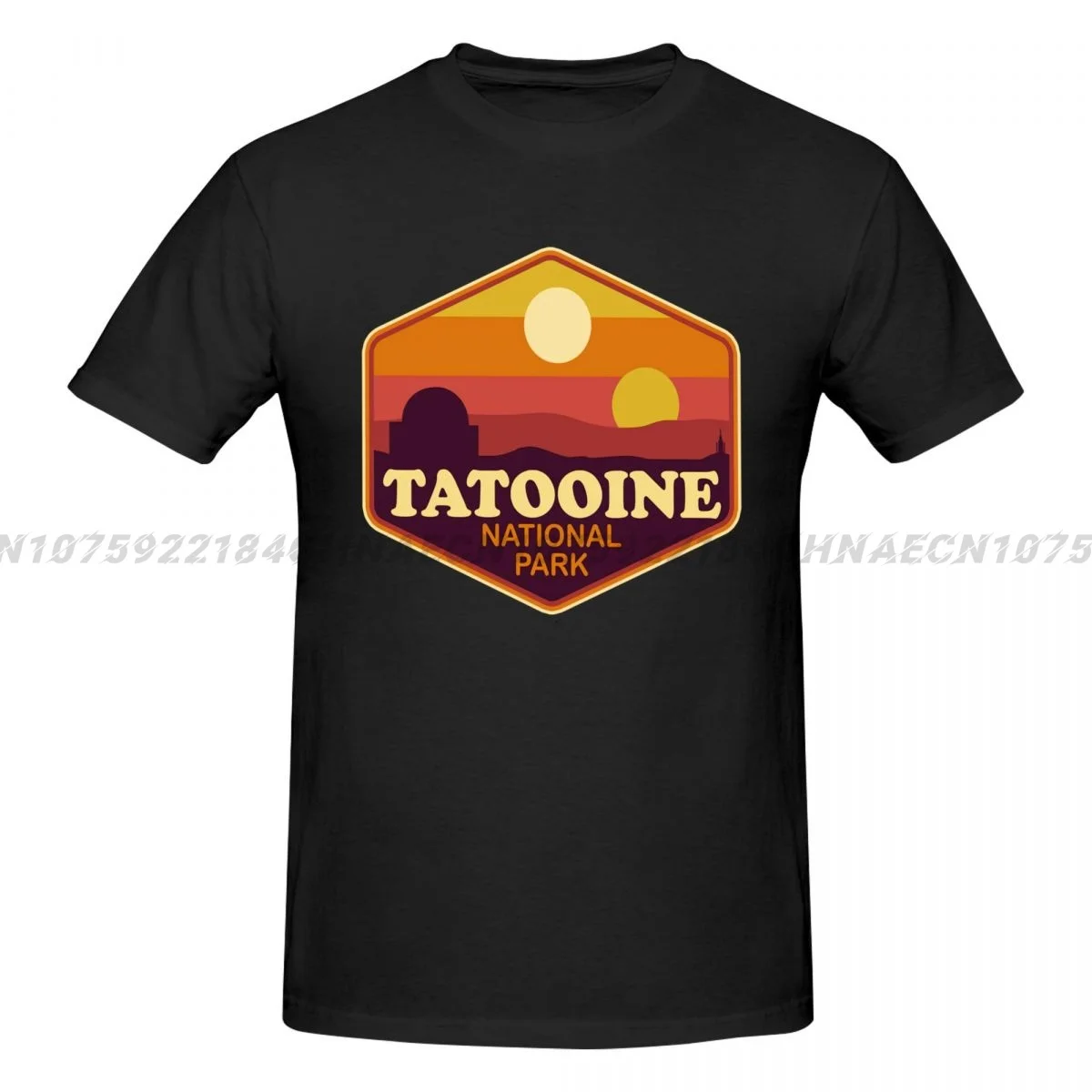 T-shirt Tatooine National Park T Shirt Men Fashion Casual Short Sleeve T-shirt Aesthetic Vintage Oversized T-shirts Streetwear