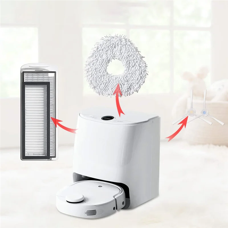 ABJI-For Roborock G20S Sweeper S8 Max Ultra Sweeping Machine Replacement Mop Cloth Brush Side Filter Accessories