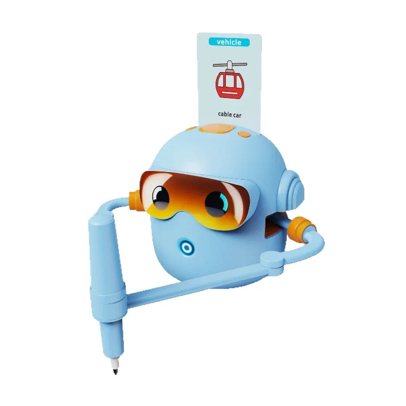 

Painting robot with pen insert card smart children painting robot child growth toy puzzle