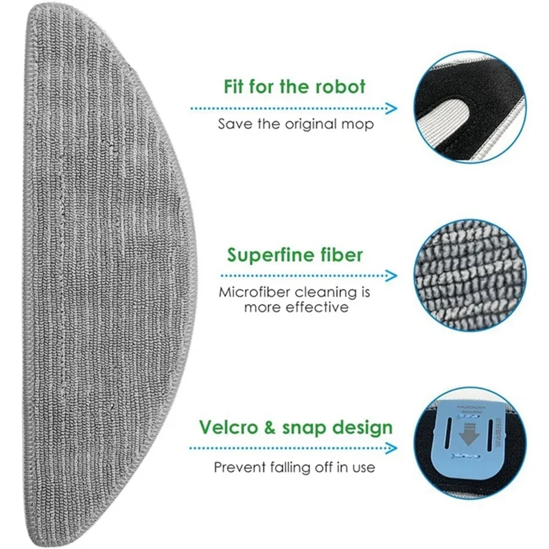 A39M 16 Pcs Mop Pad… - image