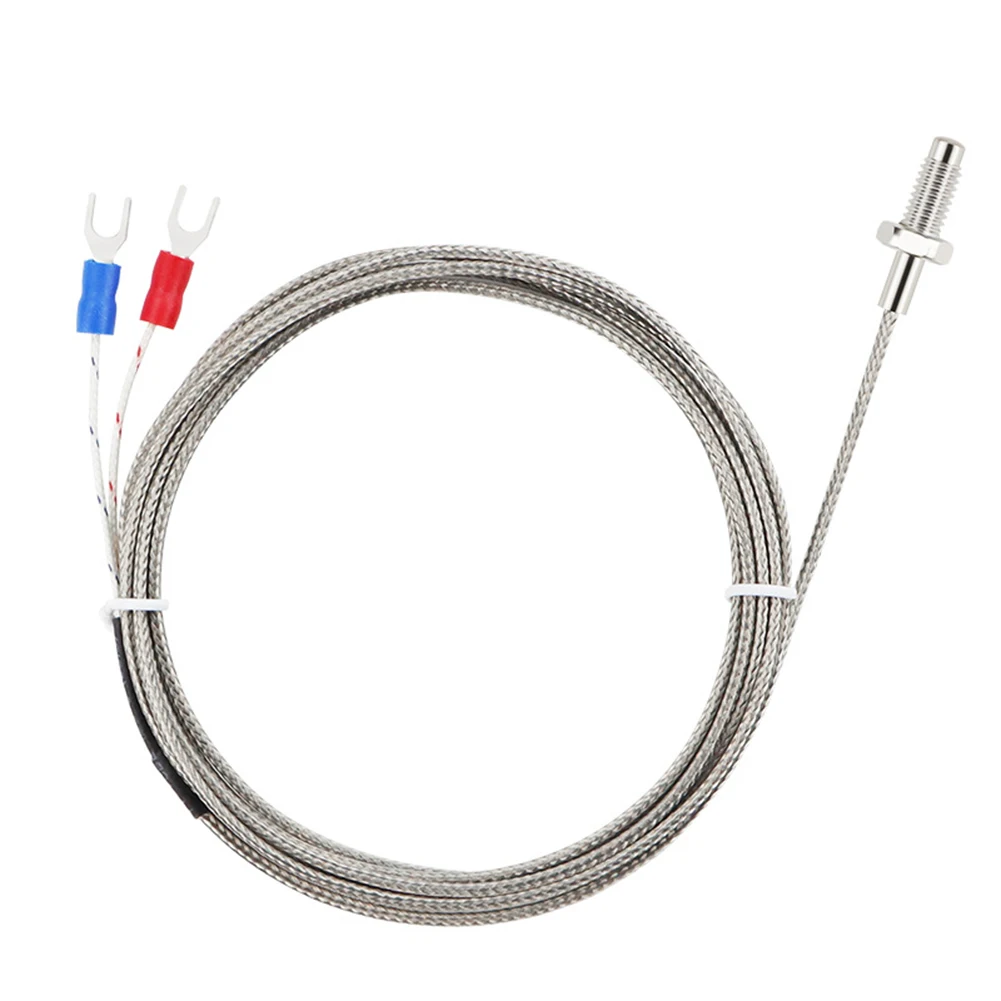 Industrial KType Thermocouple Sensor with Stainless Steel Probe for Precise Temperature Detection and Easy Installation