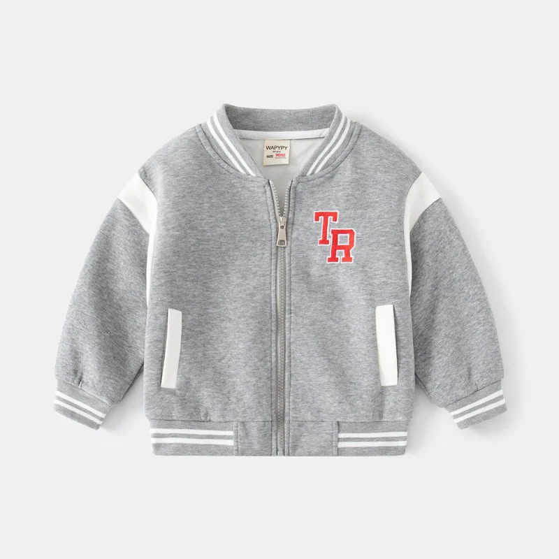 

Весенние бейсбольные пальто с капюшоном для мальчиков, уличная детская хлопковая ветровка, кардиган, куртки, спортивная куртка-бомбер на молнии для мальчиков, 8 лет